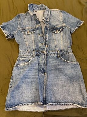 zara pearl trim knit mini dress ZARA SS24 KNIT MINI DRESS WITH RHINESTONE BEADS Pearl S M L BLUE 2142/081  NWT